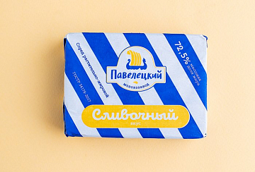 Спред раст-жир 72,5% тм Сливочный вкус (синяя полоска) 180 гр.